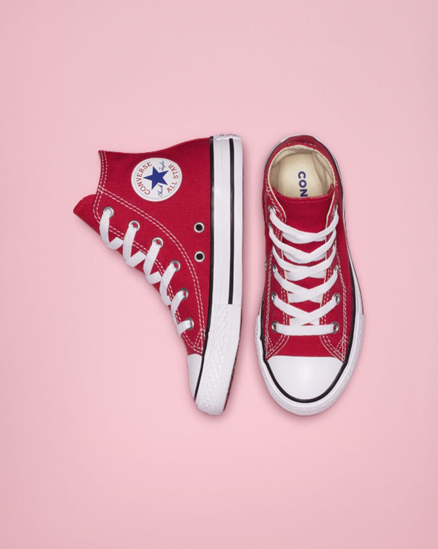 Boys' Converse Chuck Taylor All Star Classic High Top Shoes Red | AU 1905CZ
